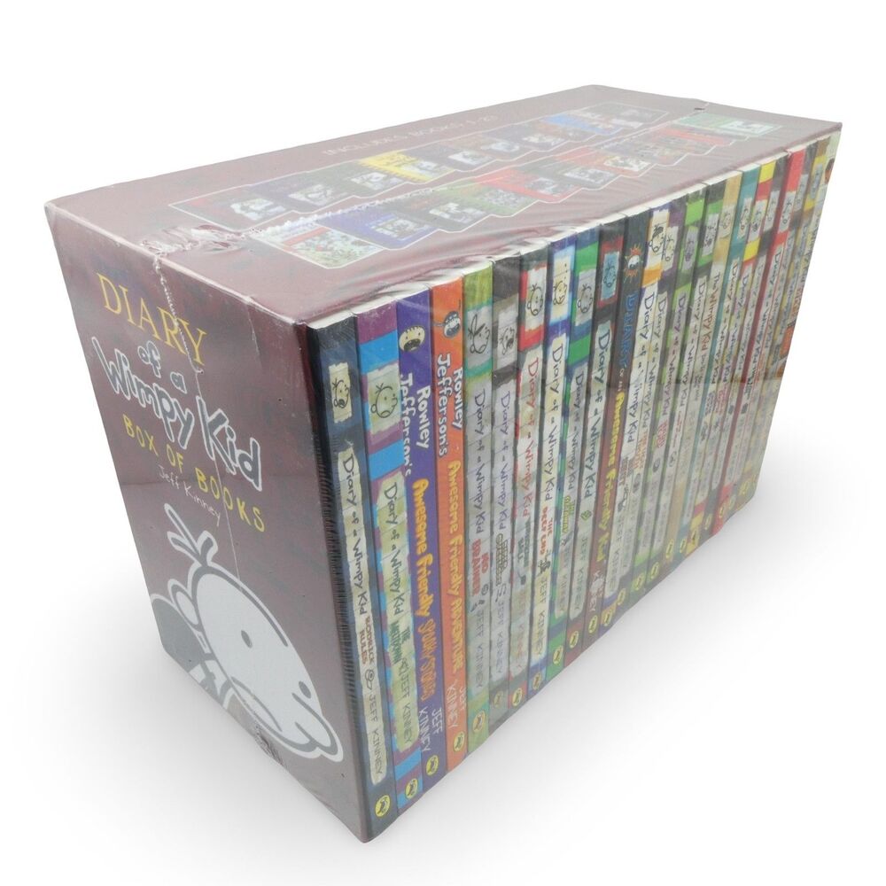 Diary Of A Wimpy Kid By Jeff Kinney Box of Books (1-23) Box Set NEW SEALED